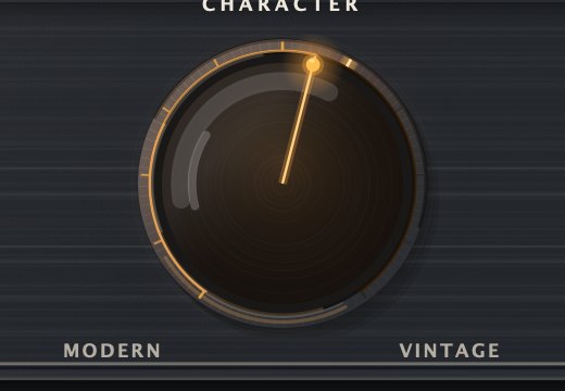 CHARACTER blends the detector between feedforward (Modern) and feedback (Vintage).